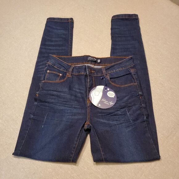 Blue Age Butt Lifting Dark Denim Jeans Size 9 - Picture 13 of 13